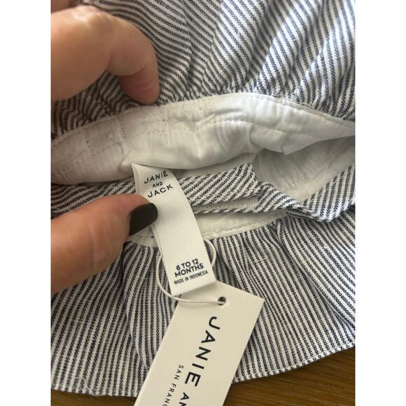 NWT Janie and Jack 6-12 Months striped bow sunhat - Picture 4 of 5